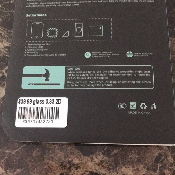 3— REMIUM TEMPERED GLASS SCREEN PROTECTOR FILM GLASS SA S6 EDGE / GLASS 0.33 2D - Picture 4 of 7